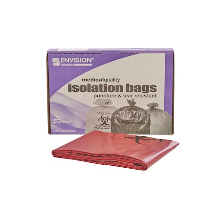 Stout By Envision 40 gal - 45 gal Trash Bags, Red, 100 PK B4549R12